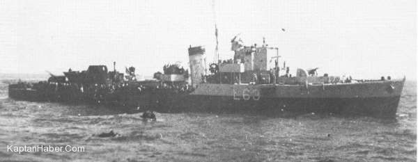 "HMS Dulverton" Gemisi Kurbanlarına Çiçek